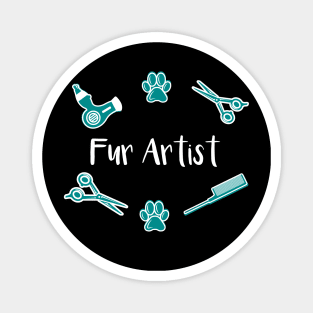 Fur Artist Dog Groomer Gift Magnet